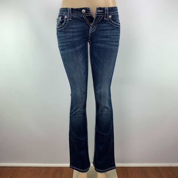 STUNNING Miss Me Jeans Size 26 Bootcut - Picture 3 of 6